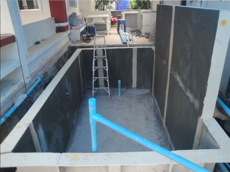 Garage pool, under construction