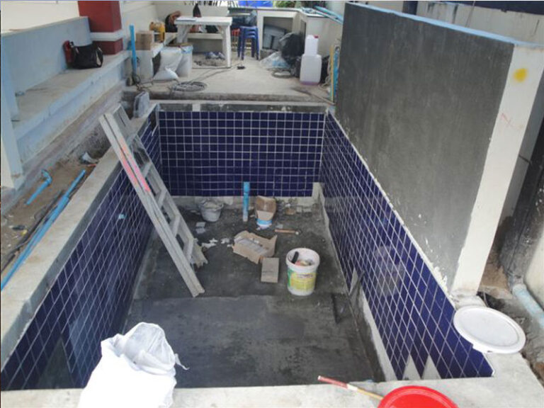 Garage pool, under construction