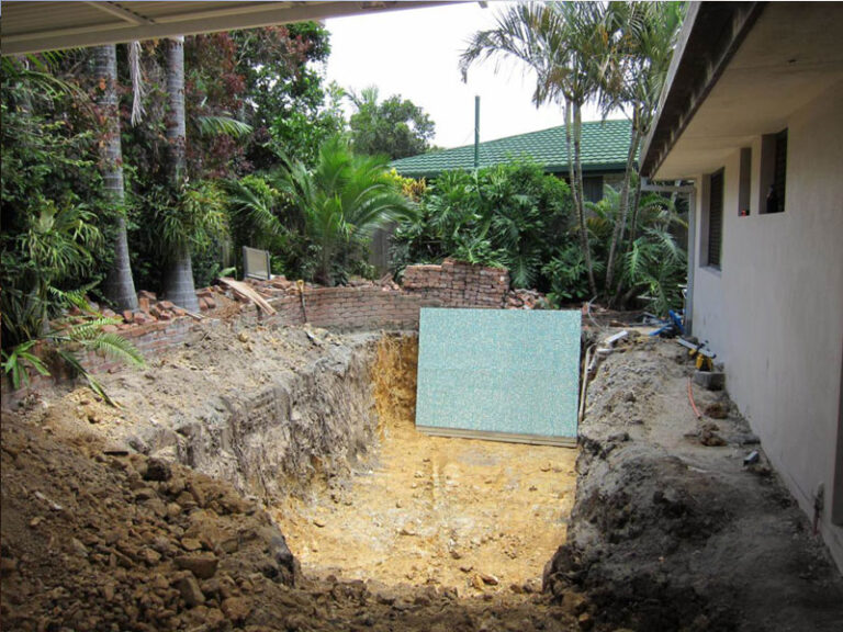 Modular pool upgrade, Gold Coast, under construction