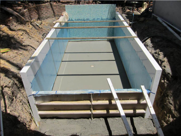 Modular pool upgrade, Gold Coast, under construction