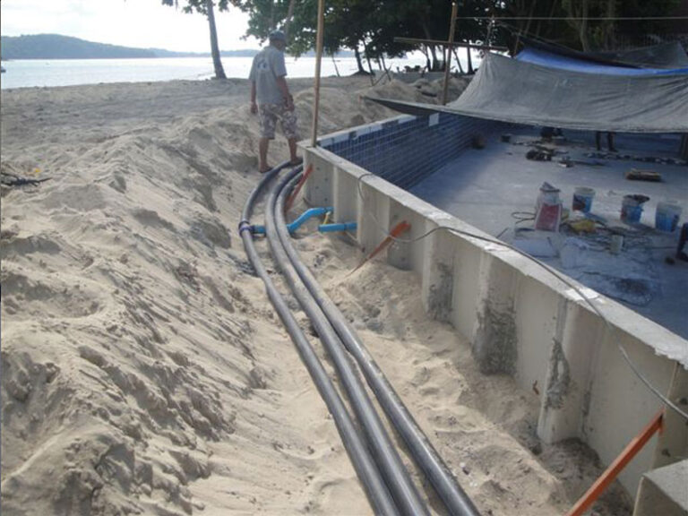 Resort pool, Koh Lon Island, under construction