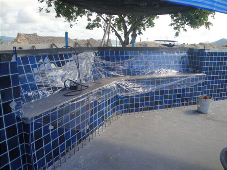 Resort pool, Koh Lon Island, under construction