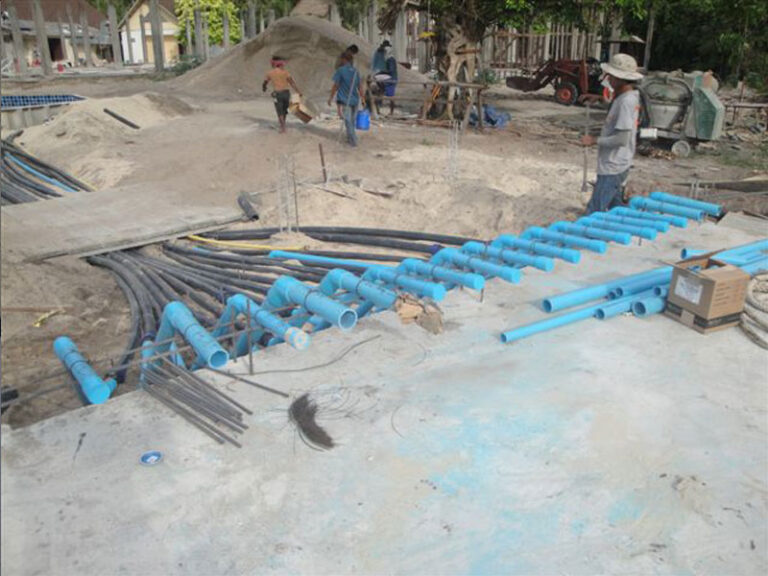 Resort pool, Koh Lon Island, under construction