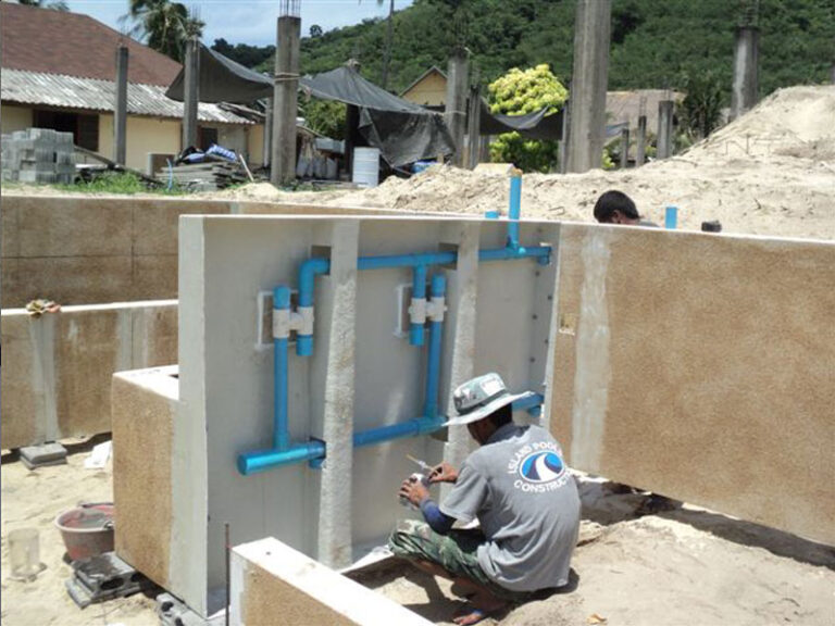 Resort pool, Koh Lon Island, under construction