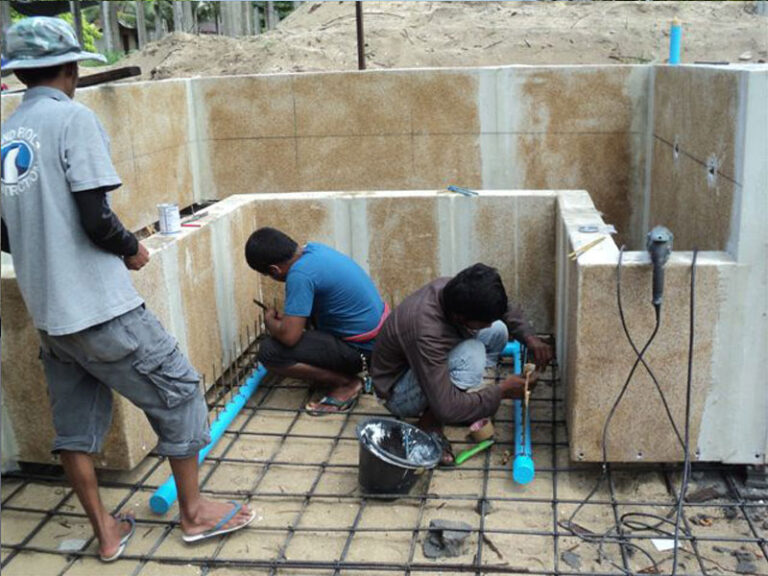 Resort pool, Koh Lon Island, under construction