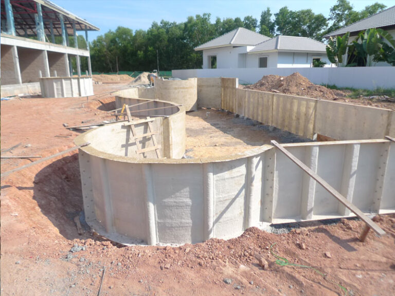 Resort pool, Mae Phim, under construction