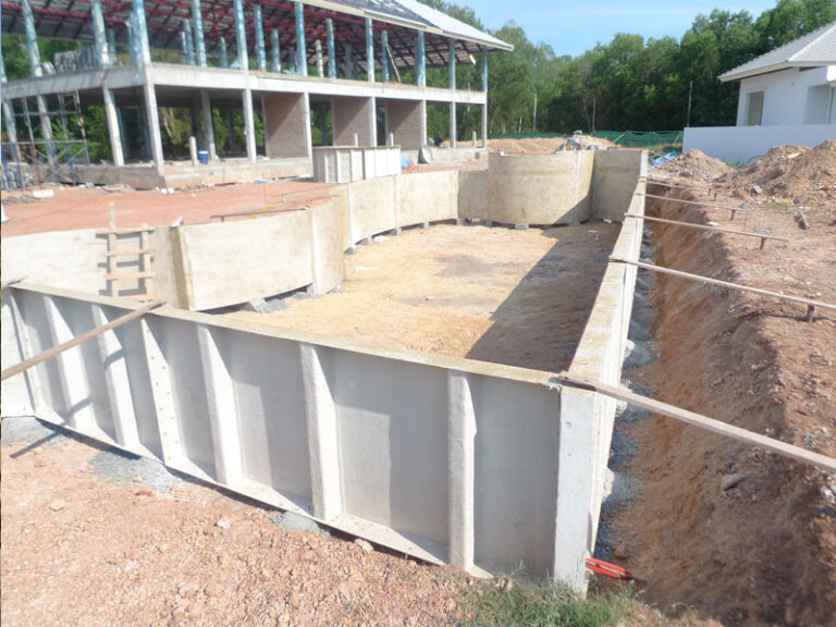 Resort pool, Mae Phim, under construction