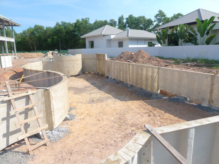 Resort pool, Mae Phim, under construction