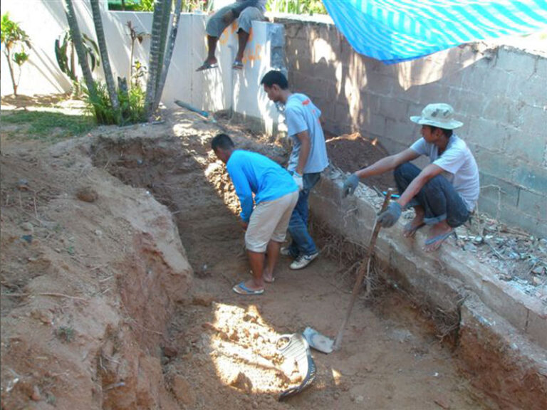 Niche pool, Phuket, under construction