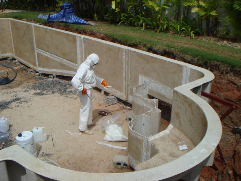 Roman end pool, Phuket, under construction