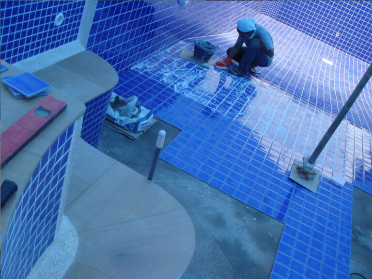 Roman end pool, Phuket, under construction