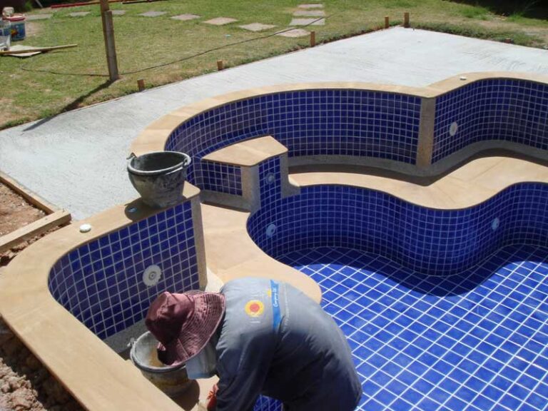 Roman end pool, Phuket, under construction