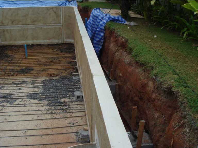 Roman end pool, Phuket, under construction