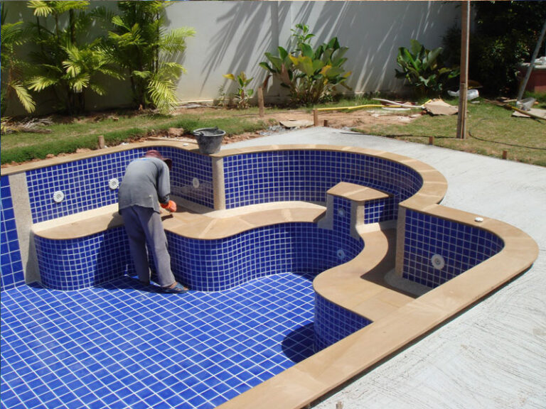 Roman end pool, Phuket, under construction