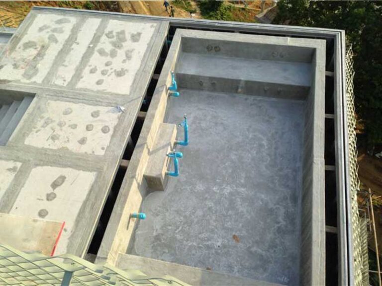 Rooftop pool, Yamu Phuket, under construction